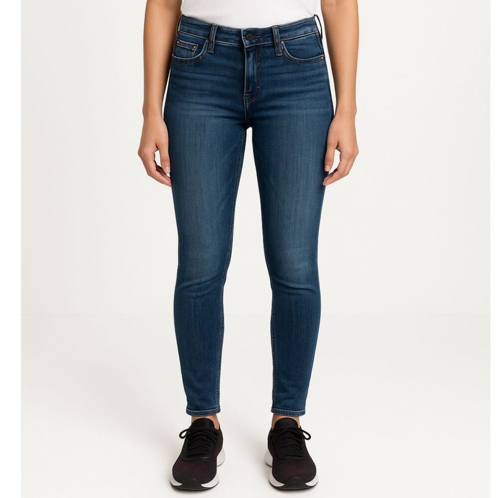 J. Crew Women's toothpick skinny jeans Size 26 ankle medium wash low rise casual